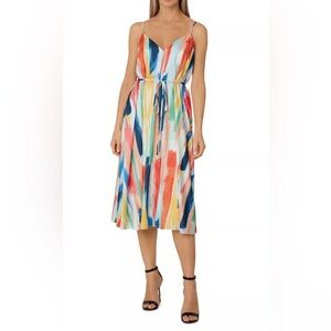 NWT Milly Becca Watercolor Brushstroke Dress 
Women’s Size: M